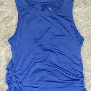 Target Brand all in motion blue side tie adjustable workout top size XS